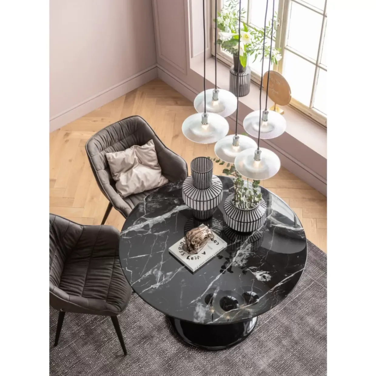 Tisch Solo Marble Schwarz O110