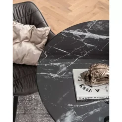Tisch Solo Marble Schwarz O110