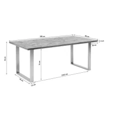 Tisch Stars Silber 180X90