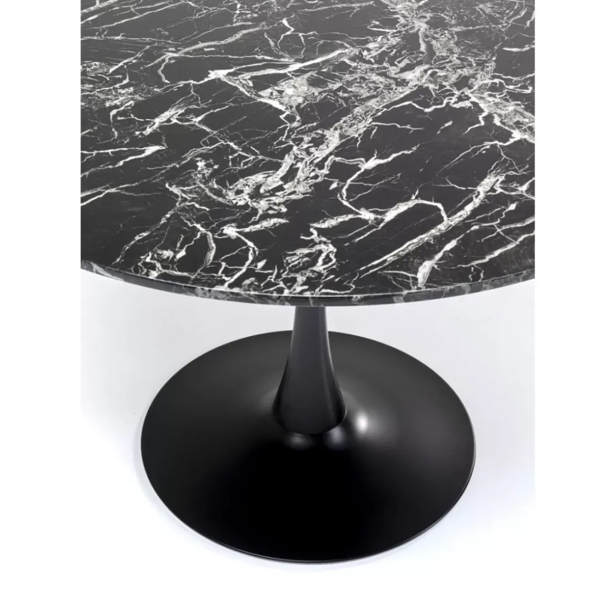 Tisch Veneto Marmor Schwarz O110Cm