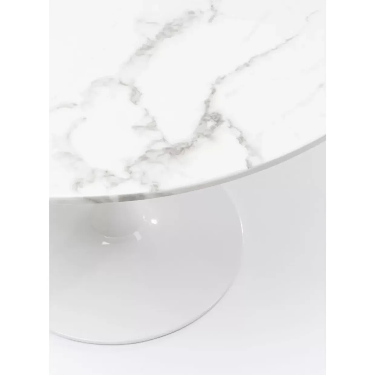 Tisch Veneto Marmor Weis O110Cm