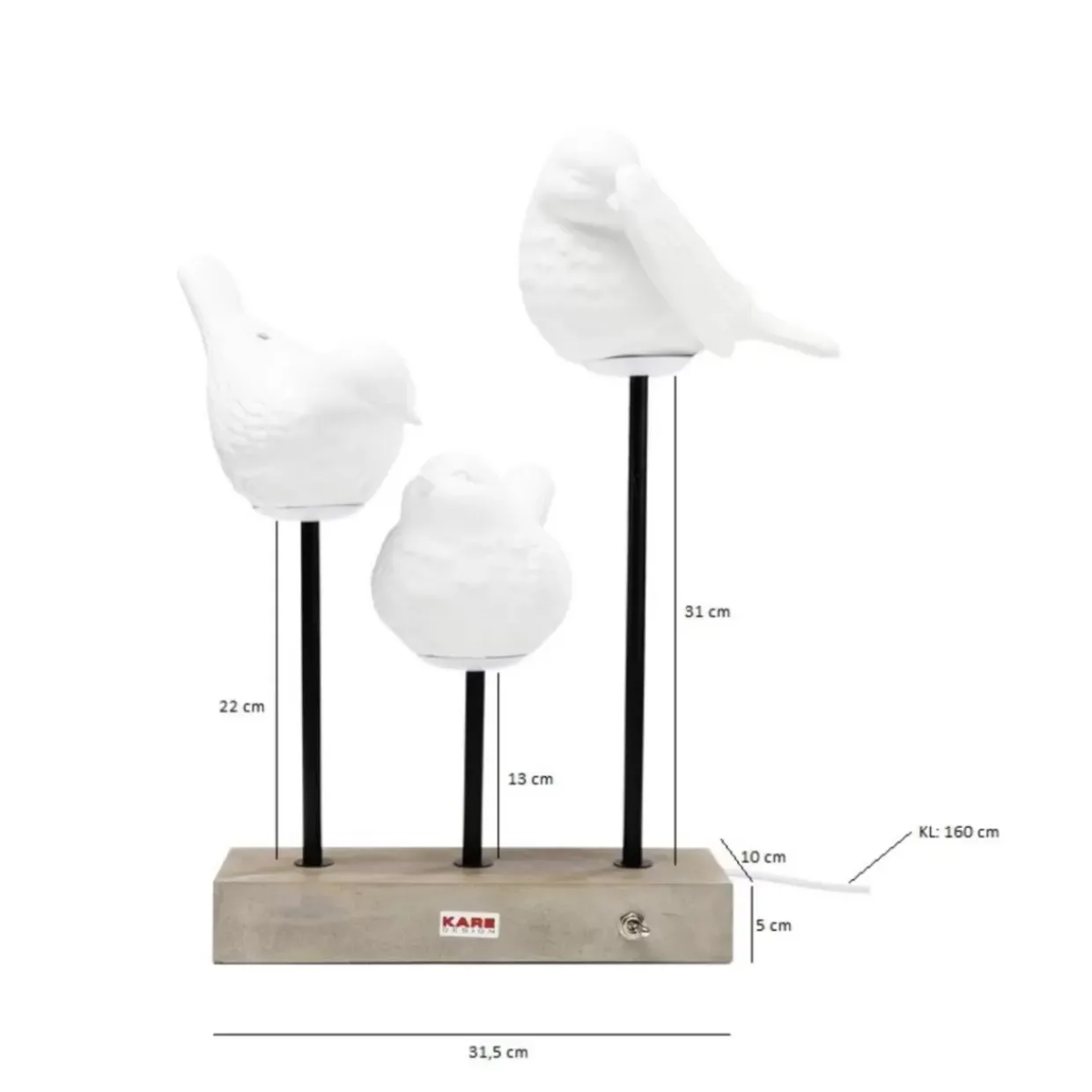 Tischleuchte Animal Birds Led