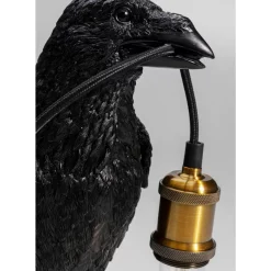 Tischleuchte Animal Crow Matt Schwarz