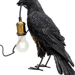 Tischleuchte Animal Crow Matt Schwarz