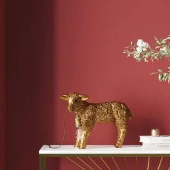 Tischleuchte Animal Flower Sheep Gold 36Cm