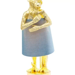 Tischleuchte Animal Monkey Gold Blau