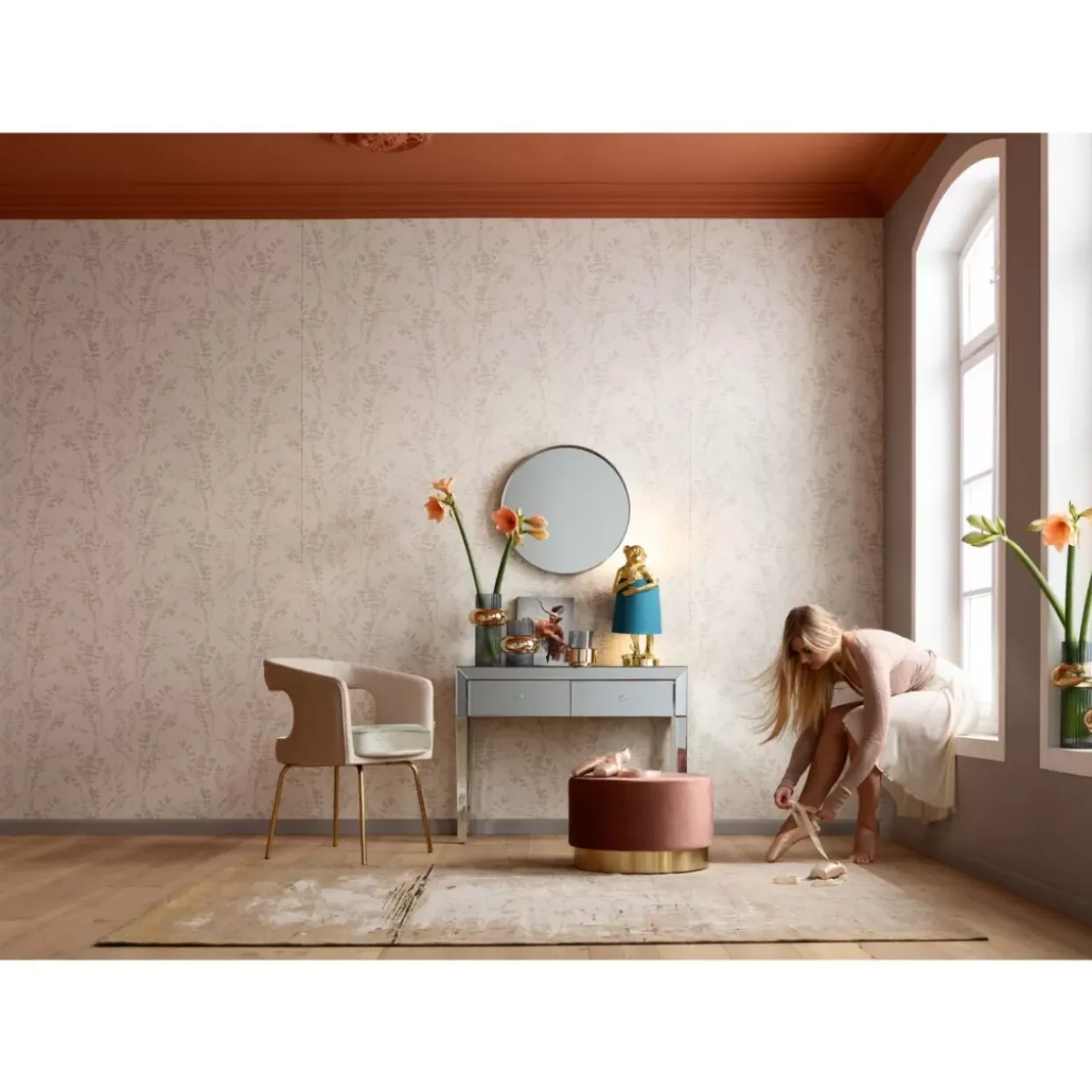 Tischleuchte Animal Monkey Gold Blau