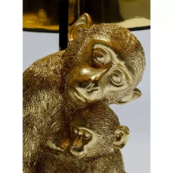 Tischleuchte Animal Monkey Love Hug Gold 50Cm
