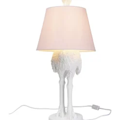 Tischleuchte Animal Ostrich Weis 66Cm