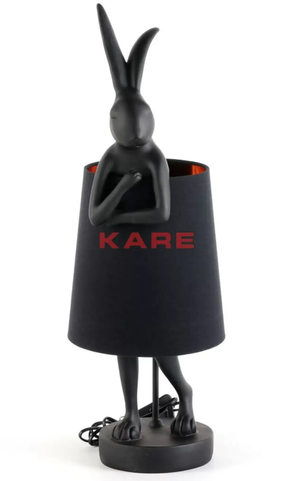 Tischleuchte Animal Rabbit Matt Schwarz 68Cm