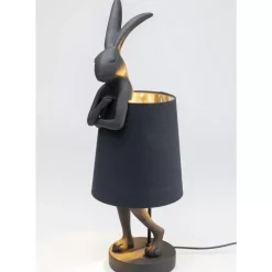 Tischleuchte Animal Rabbit Matt Schwarz 68Cm
