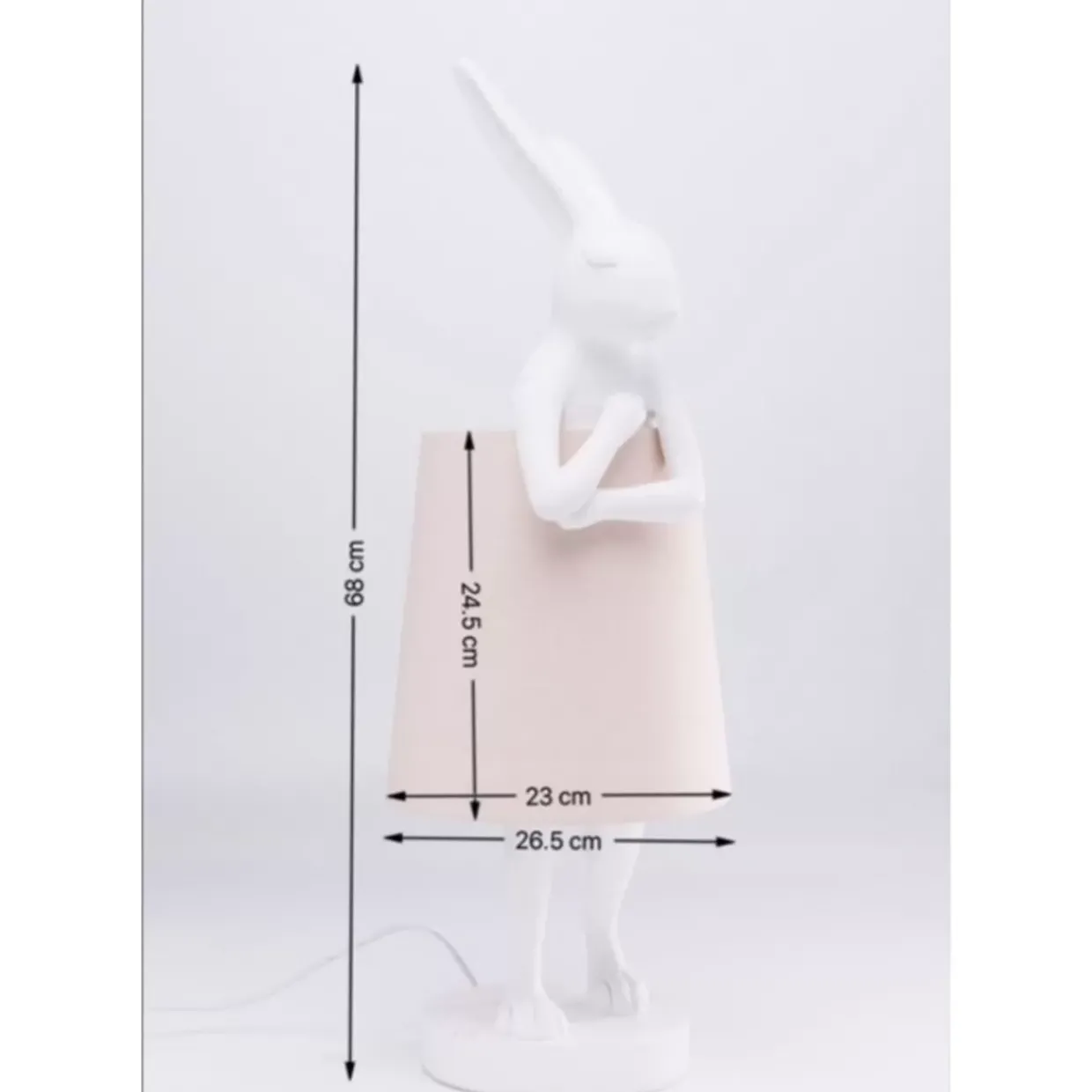 Tischleuchte Animal Rabbit Weis 68Cm