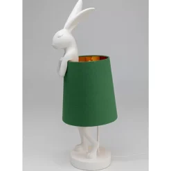 Tischleuchte Animal Rabbit Weis/Grun 68Cm