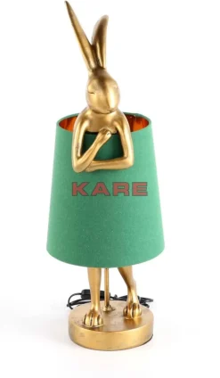 Tischleuchte Animal Rabbit Gold/Grun 68Cm