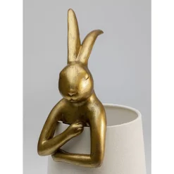 Tischleuchte Animal Rabbit Gold/Weis 50Cm