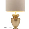 Tischleuchte Barock Gold Beige 49Cm