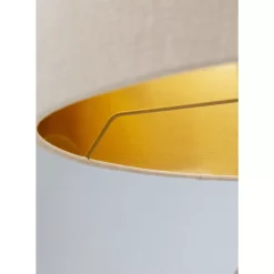 Tischleuchte Barock Gold Beige 49Cm