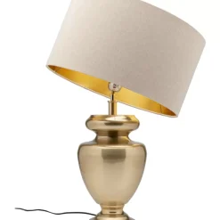 Tischleuchte Barock Gold Beige 49Cm