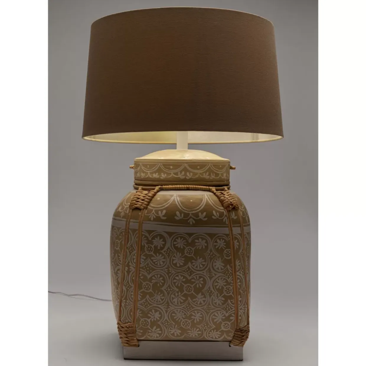 Tischleuchte Basket Creme