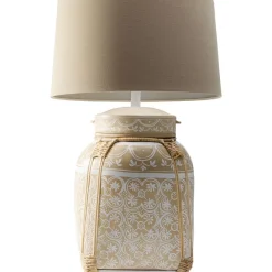 Tischleuchte Basket Creme