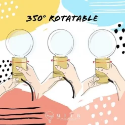 Tischleuchte Madison Dimmbar Schwarz