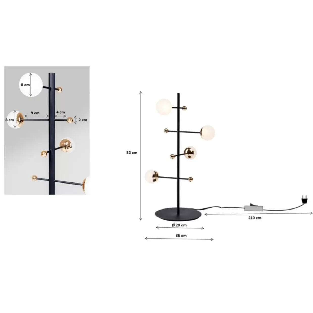 Tischleuchte Trapez 52