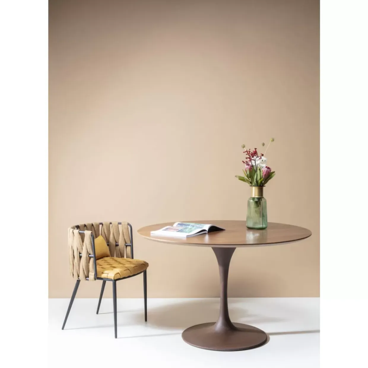 Tischplatte Invitation Round Walnut O120Cm