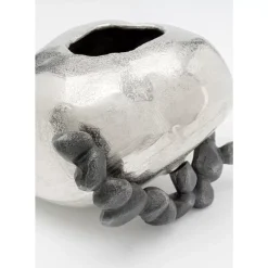 Vase Art Stones Silber 21Cm