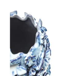 Vase Butterflies Lightblue 35Cm