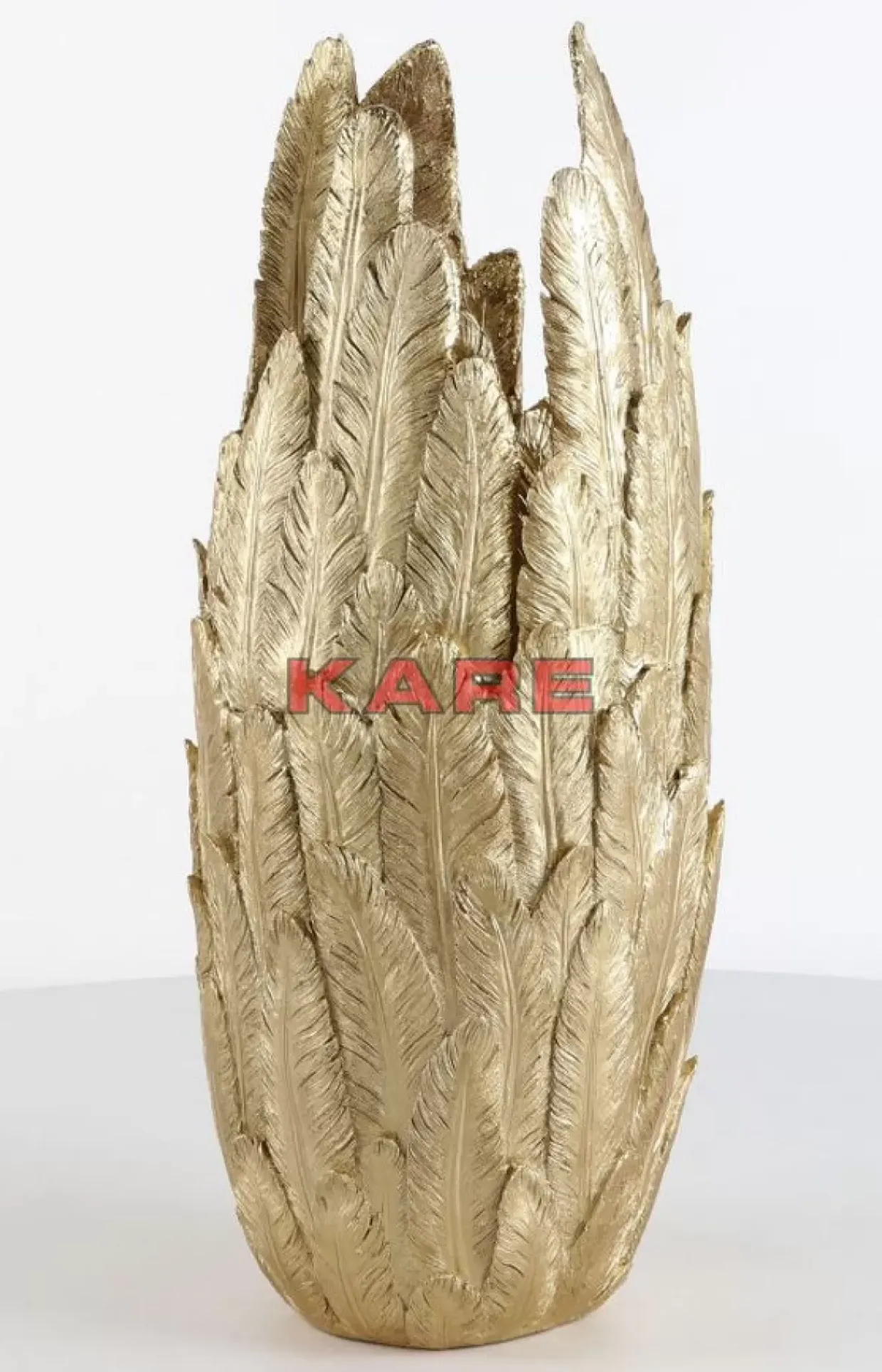 Vase Feathers Gold 80