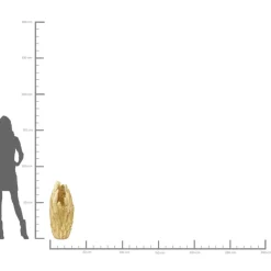 Vase Feathers Gold 80