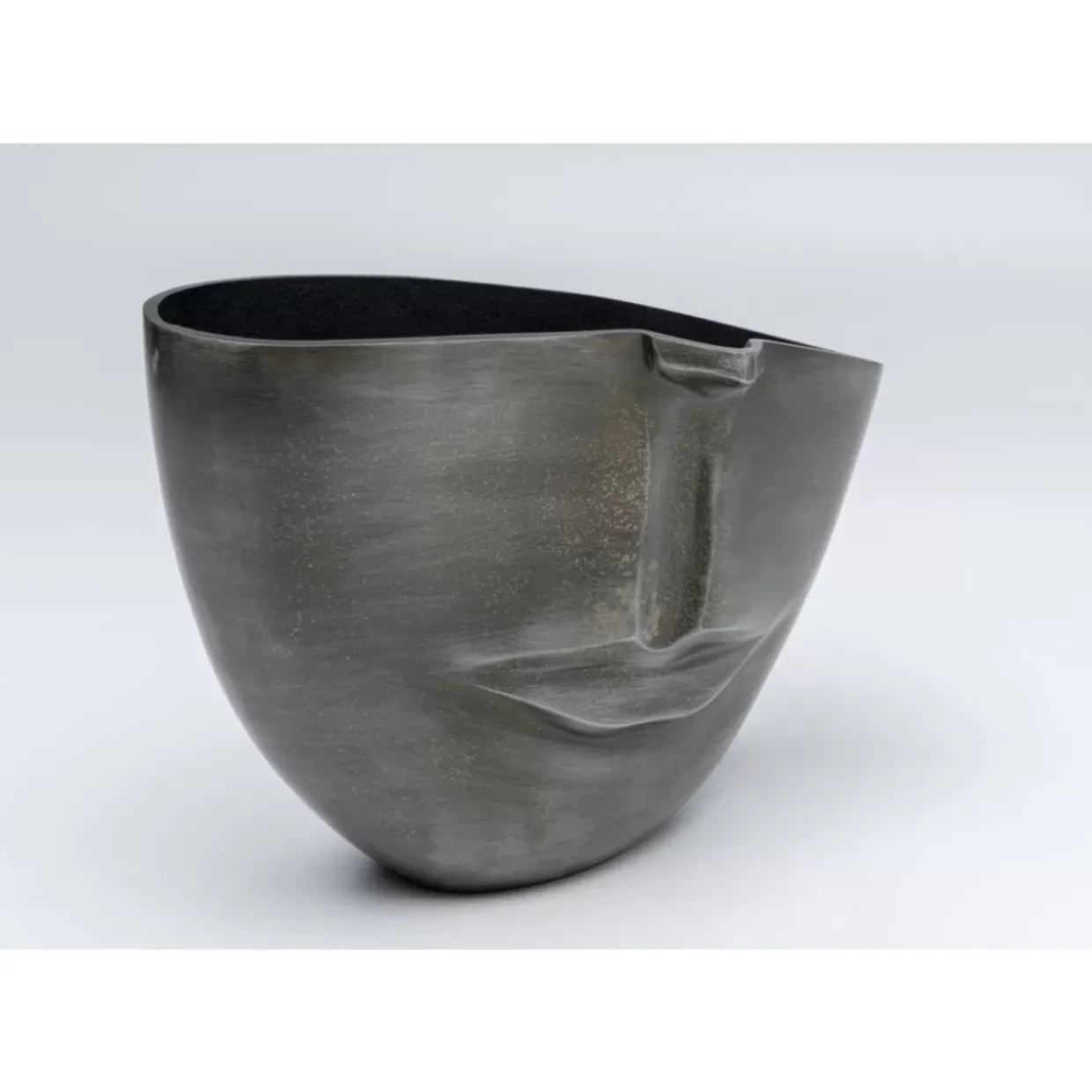 Vase Half Face Anthrazit 31Cm