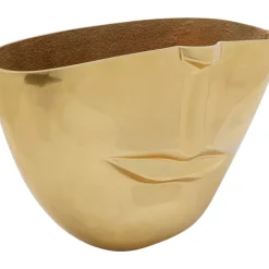Vase Half Face Gold 46Cm