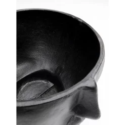 Vase Half Face Schwarz 23Cm