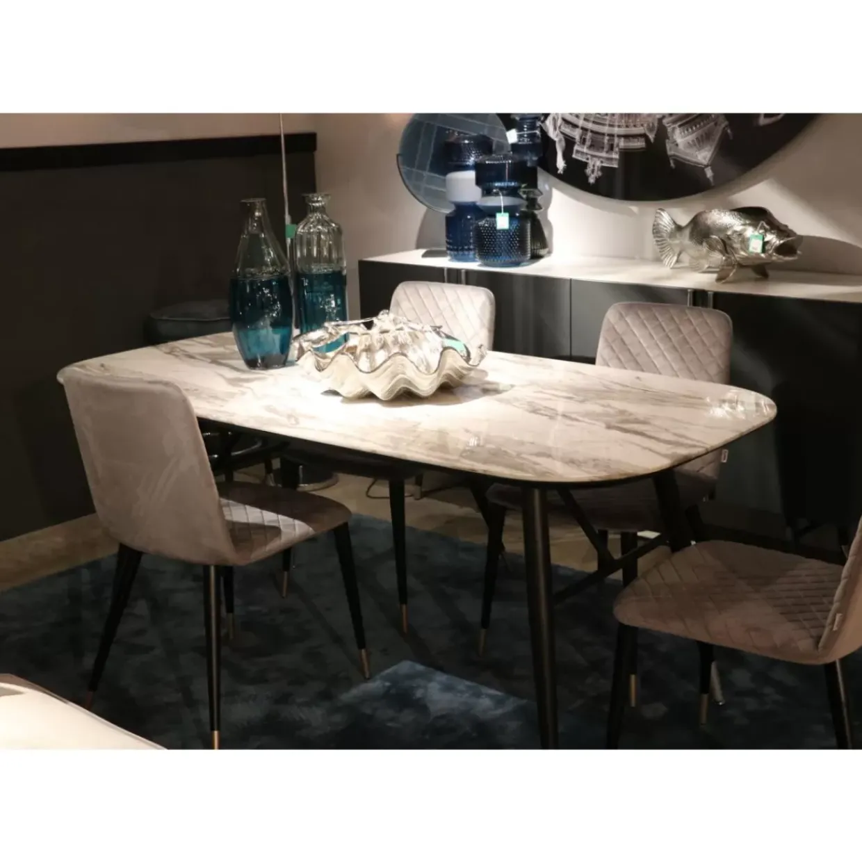 Vase Marvelous Duo Blau 42Cm