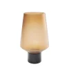Vase Noble Ring Amber Matt 26Cm
