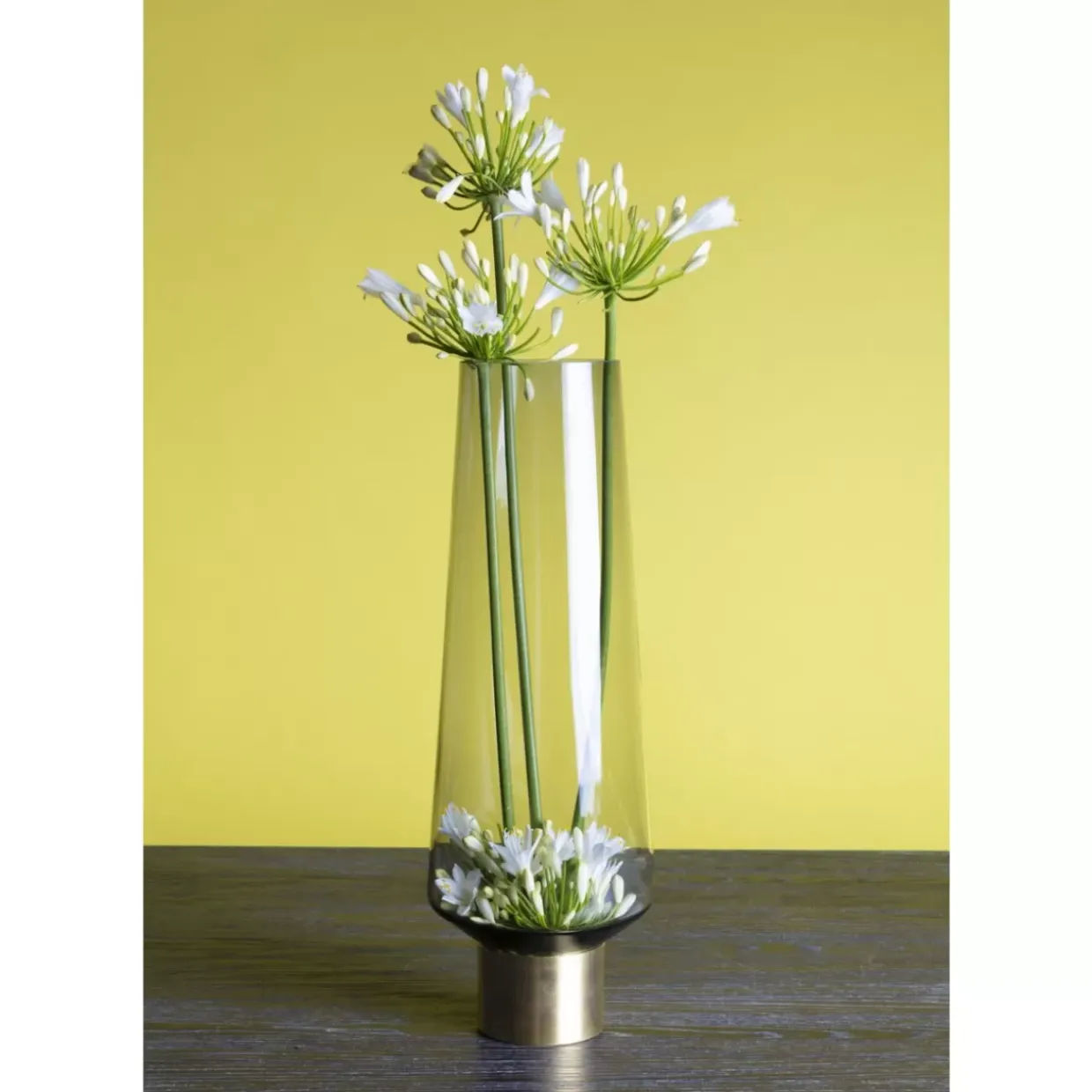 Vase Noble Ring Grau 40Cm