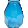 Vase Origami Blau 35Cm