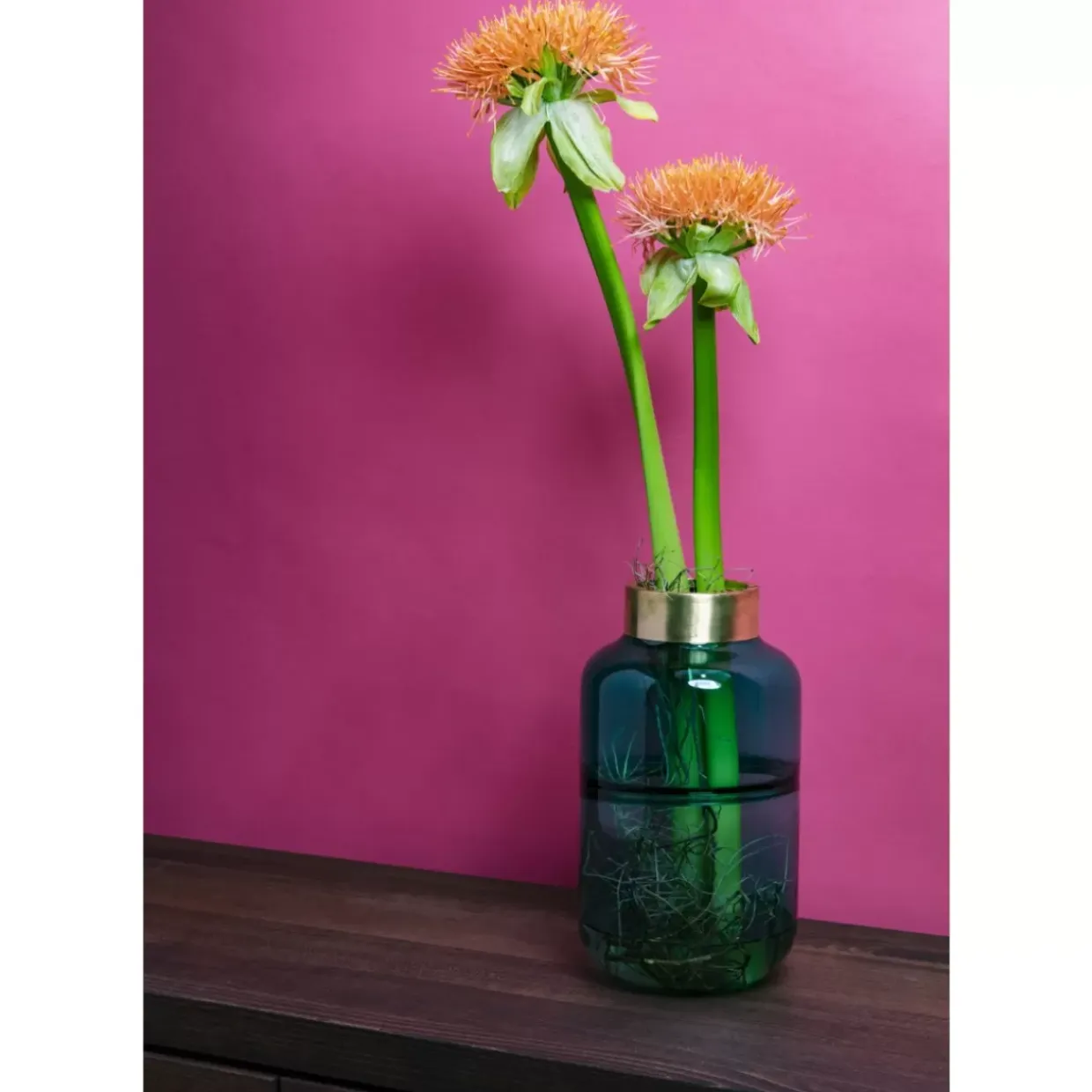 Vase Positano Belly Grun 28Cm