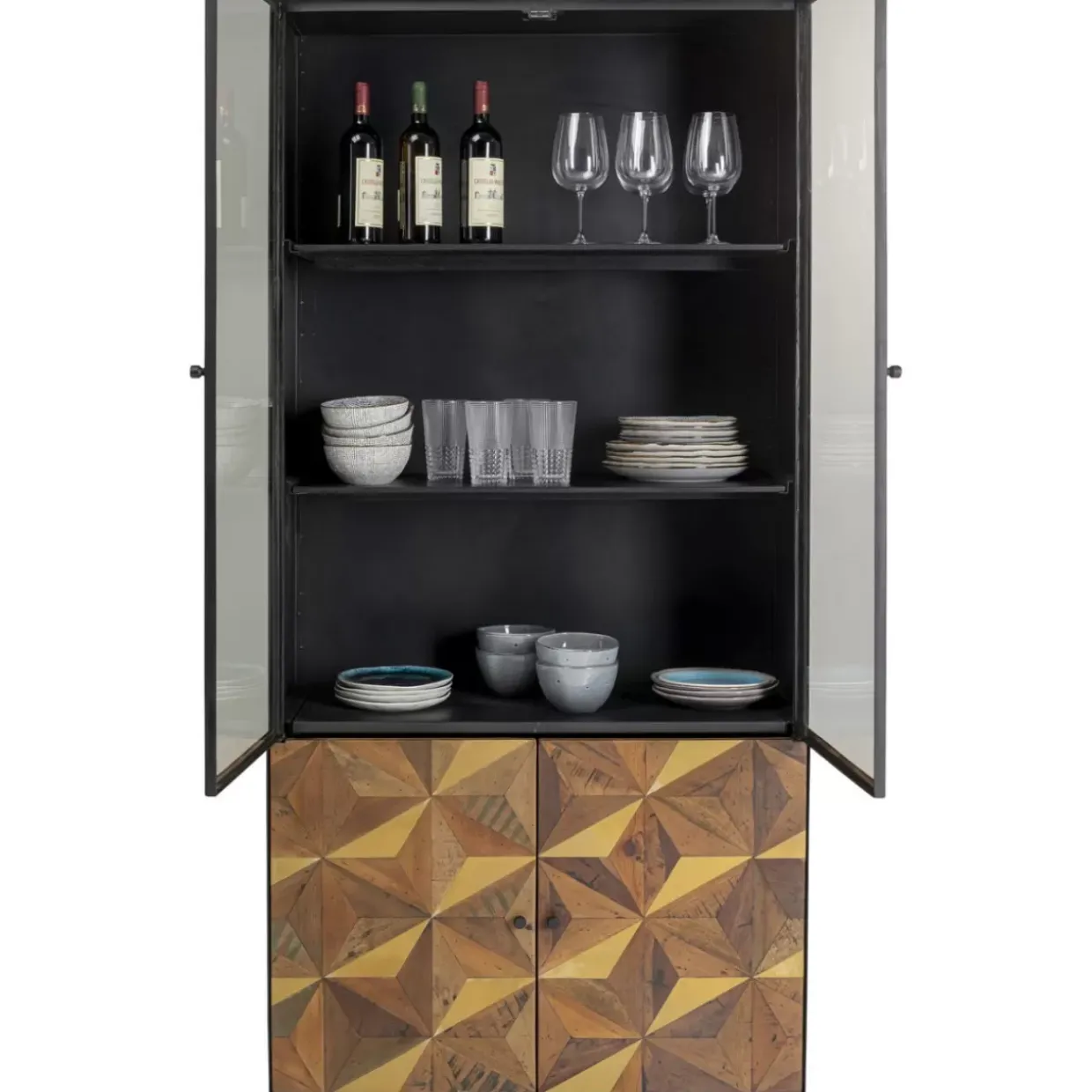 Vitrine Illusion Gold 90X180Cm