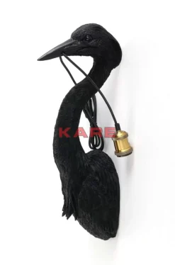 Wandleuchte Animal Heron Schwarz 26X62Cm