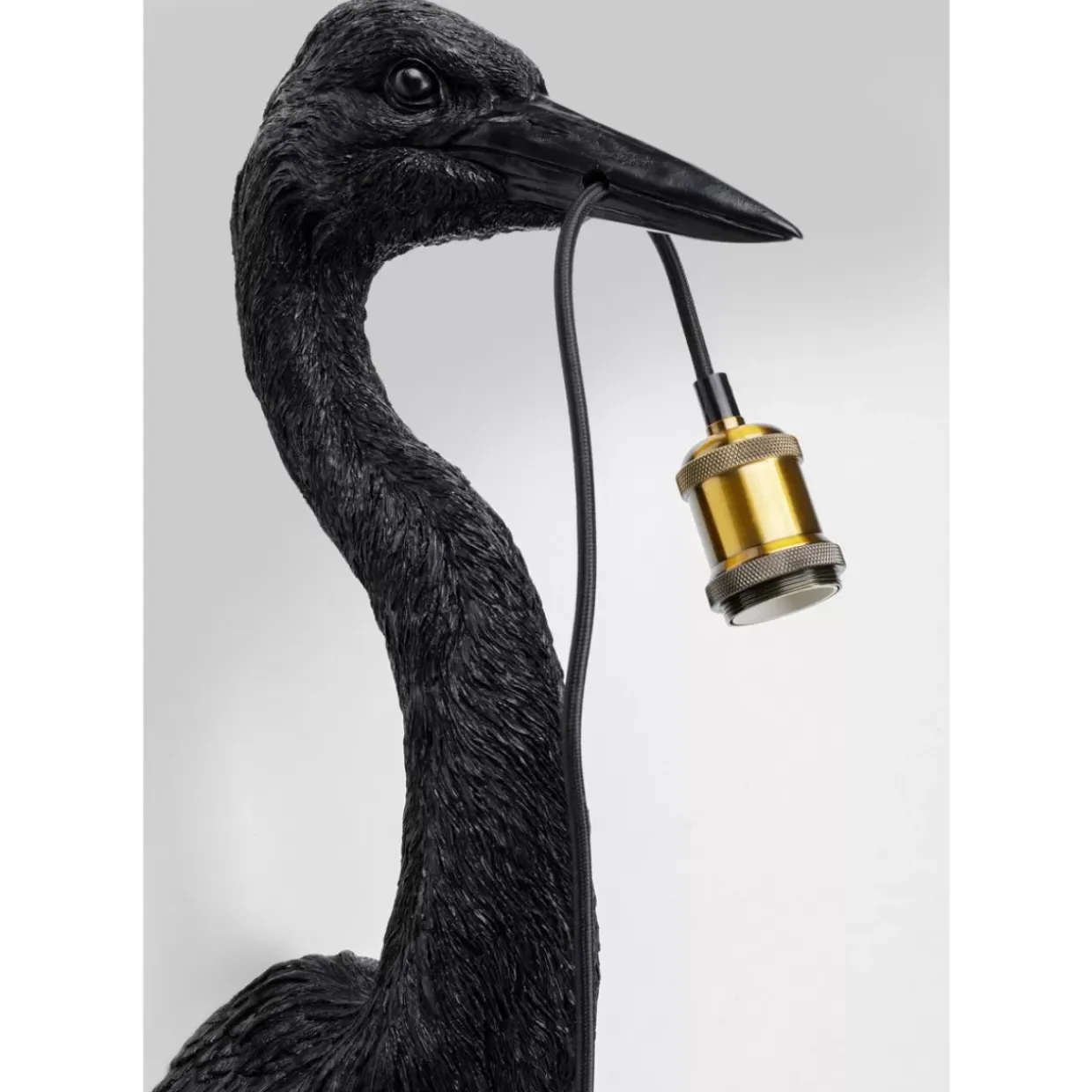 Wandleuchte Animal Heron Schwarz 26X62Cm