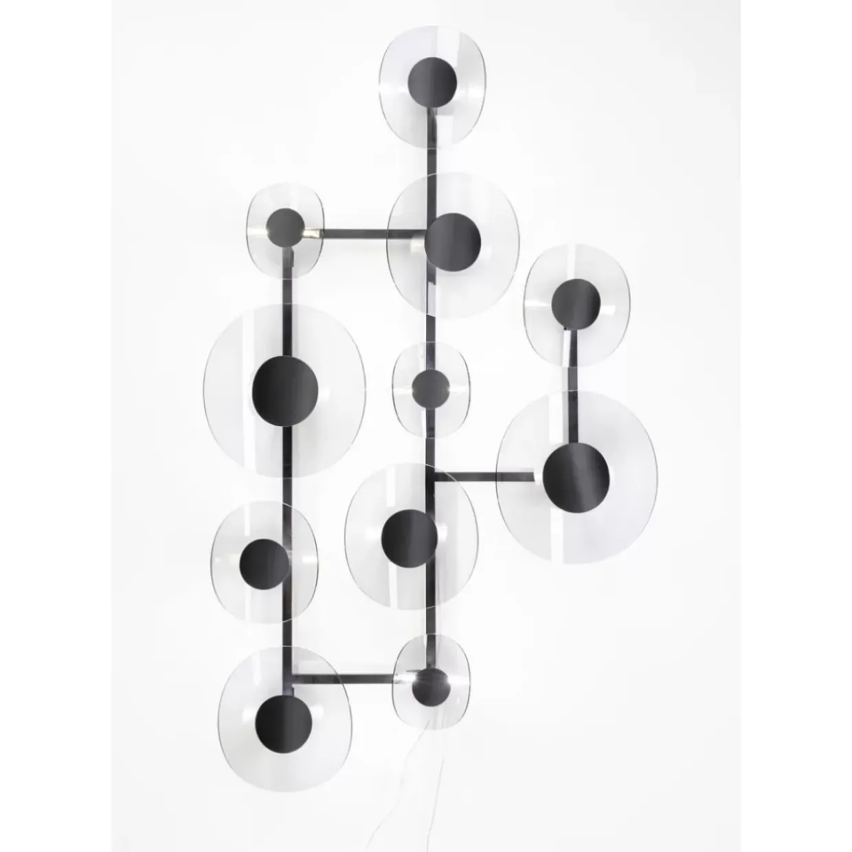 Wandleuchte Mariposa Schwarz Smoke 116X198Cm