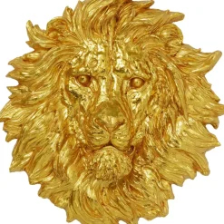 Wandobjekt Lion Head Gold 90X100Cm