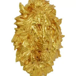 Wandobjekt Lion Head Gold 90X100Cm