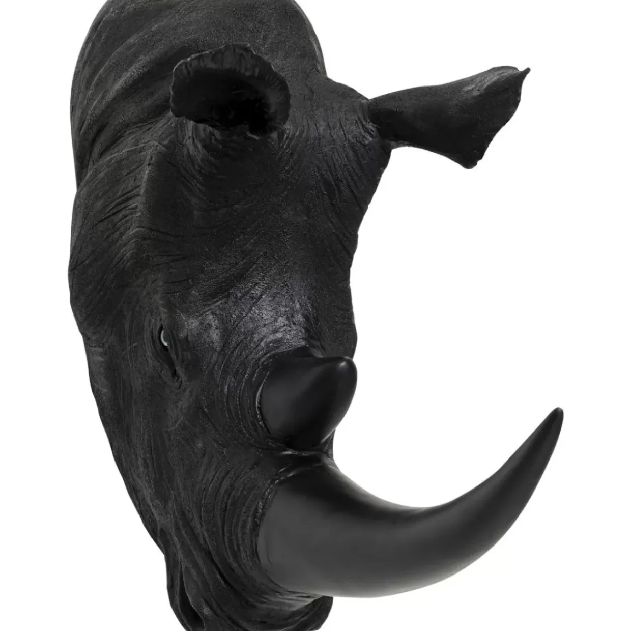 Wandobjekt Rhino Head Antique Schwarz