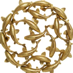 Wandobjekt School Of Koi Gold O102Cm