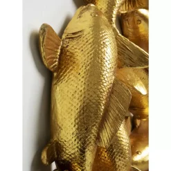 Wandobjekt School Of Koi Gold O102Cm