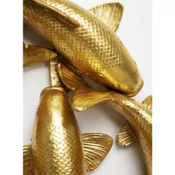 Wandobjekt School Of Koi Gold O102Cm