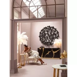 Wandobjekt School Of Koi Schwarz O160Cm